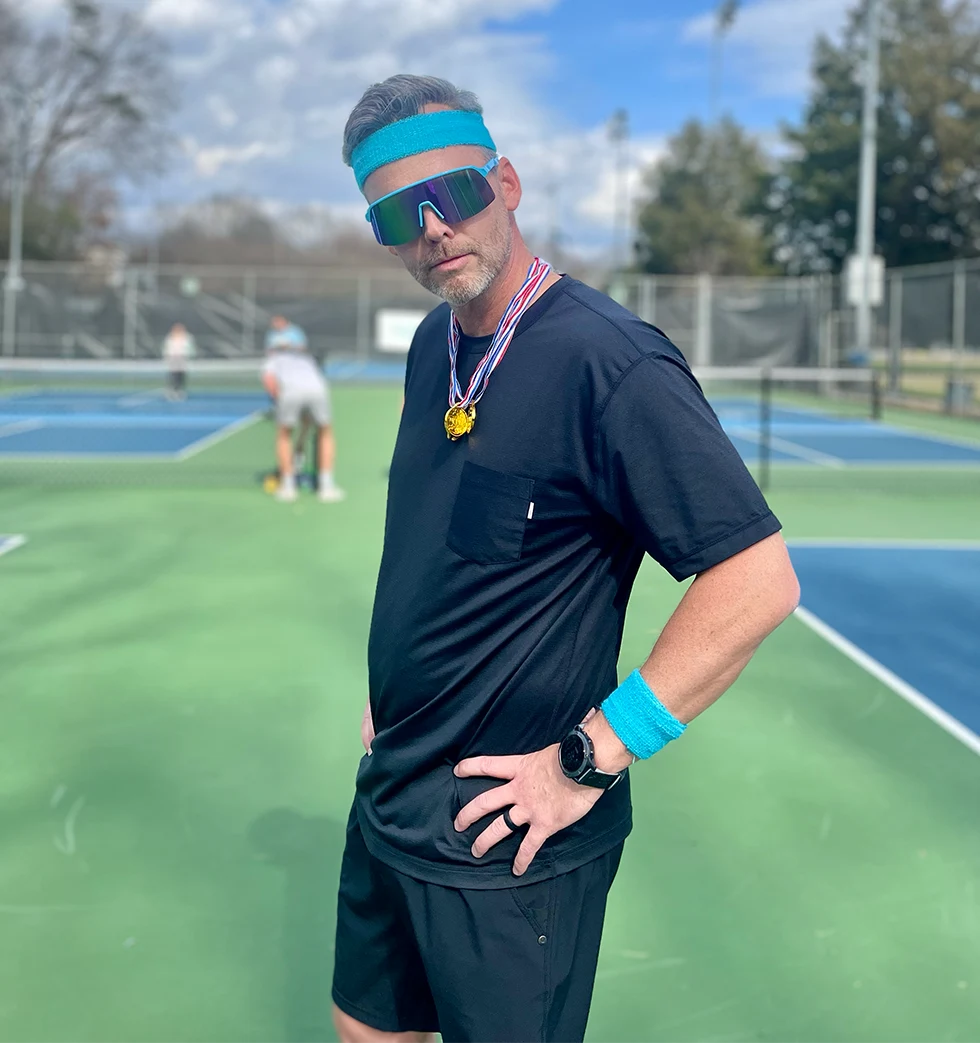 Andy Pfeiffer Playing Pickleball